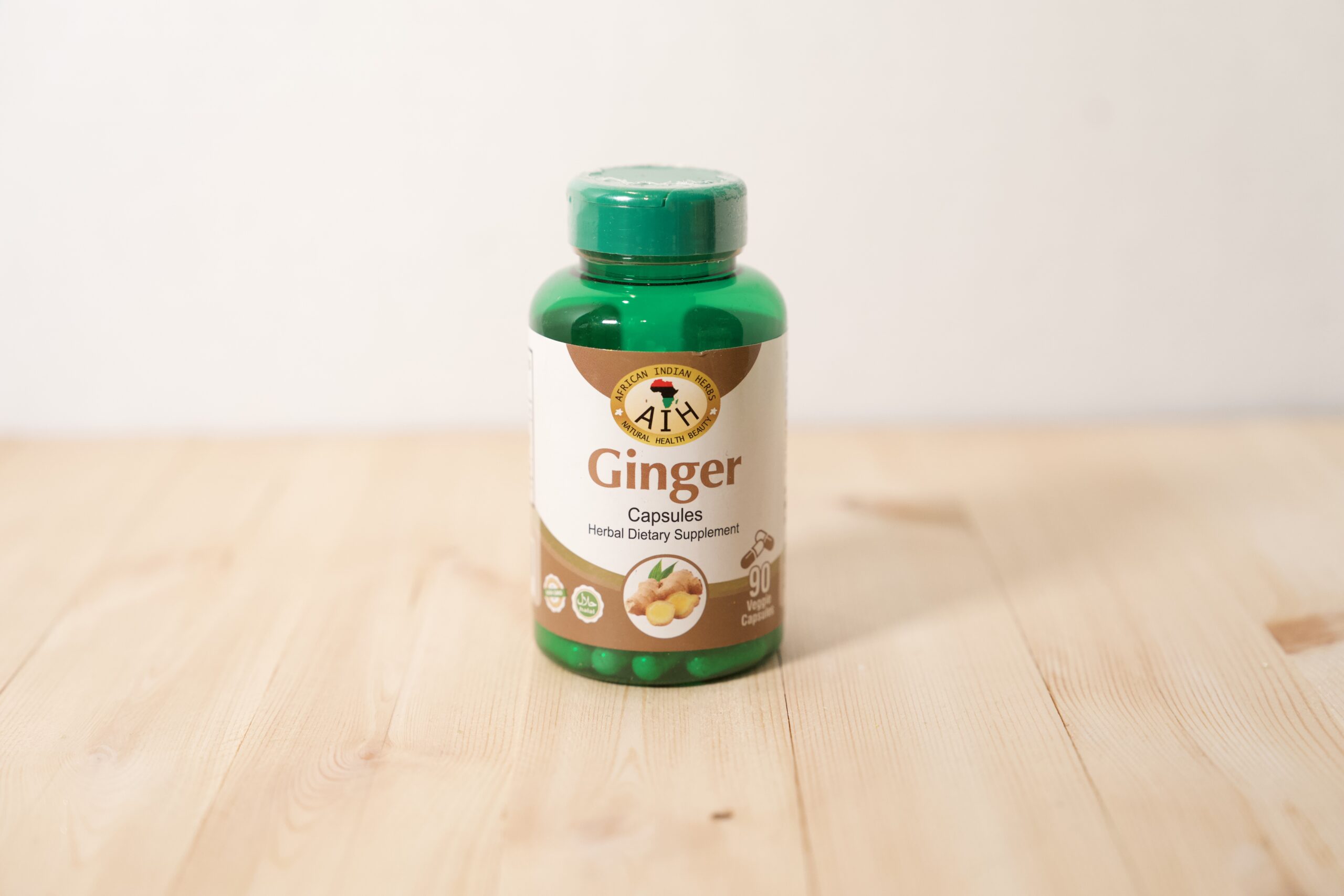 DSC03829 Ginger Herbal Capsules (90 Veggie Capsules) - Image 1